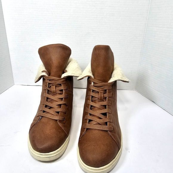 Indigo Brown Ankle Boots with Cream Lining - Picture 11 of 12